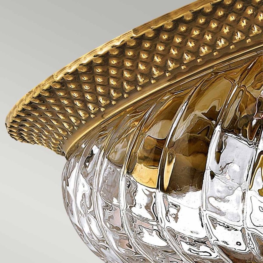 Hinkley - Griestu lampa PLANTATION 2xE27/60W/230V misiņš