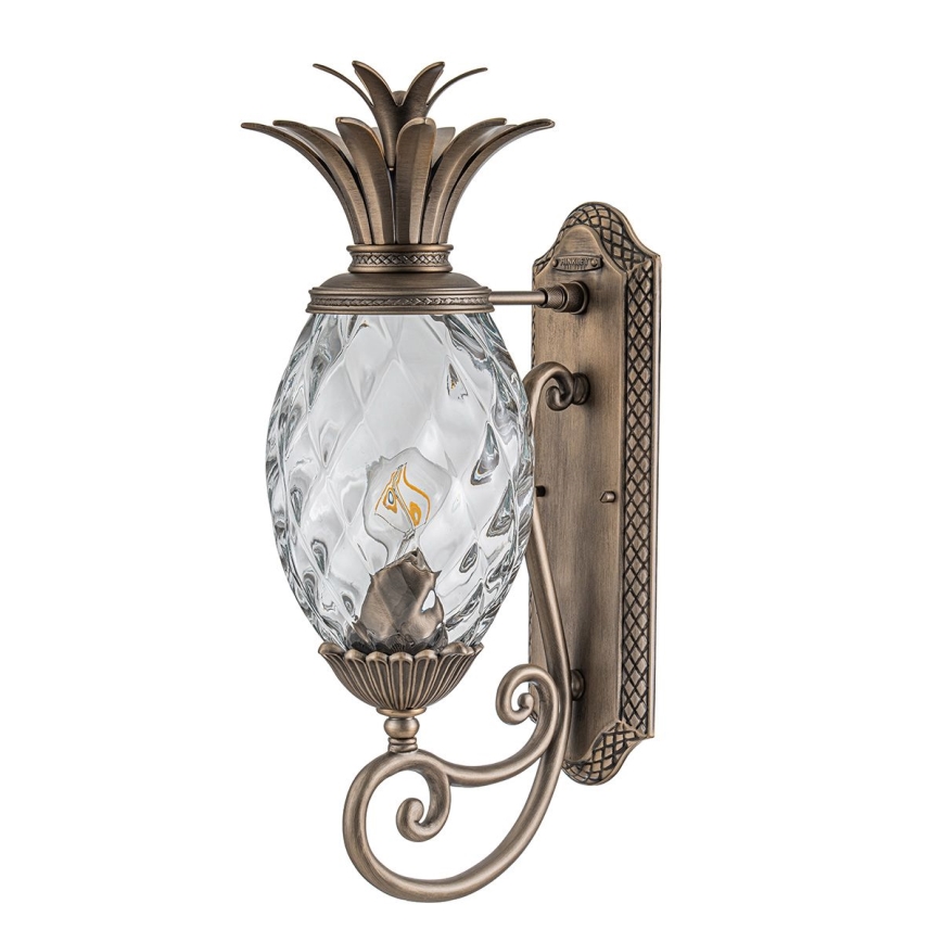 Hinkley - Sienas lampa PLANTATION 1xE27/40W/230V bronza