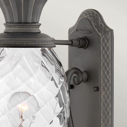 Hinkley - Sienas lampa PLANTATION 1xE27/40W/230V melna