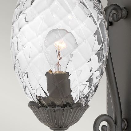 Hinkley - Sienas lampa PLANTATION 1xE27/40W/230V melna