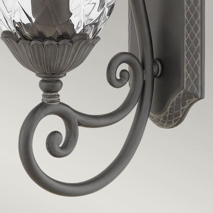 Hinkley - Sienas lampa PLANTATION 1xE27/40W/230V melna