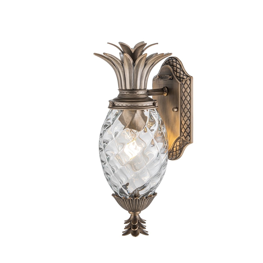 Hinkley - Āra sienas lampa PLANTATION 1xE27/40W/230V IP44 bronza