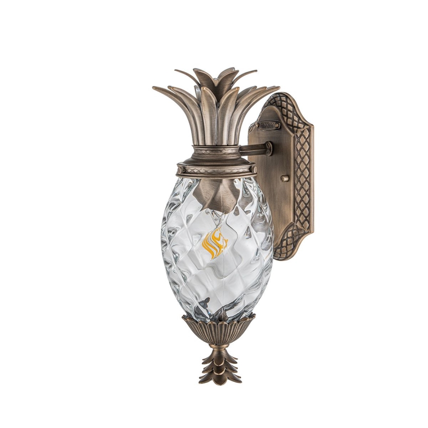 Hinkley - Āra sienas lampa PLANTATION 1xE27/40W/230V IP44 bronza