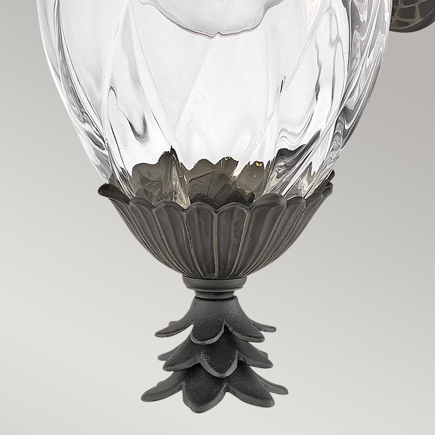 Hinkley - Āra sienas lampa PLANTATION 1xE27/40W/230V IP44 melna