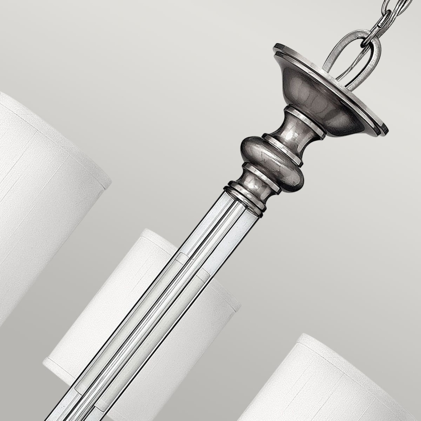 Hinkley - Lustra ar ķēdi SUSSEX 5xE14/40W/230V matēts hroms