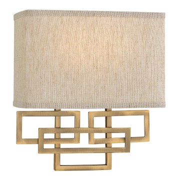 Hinkley - sienas gaismeklis LANZA 2xE14/60W/230V bronzas