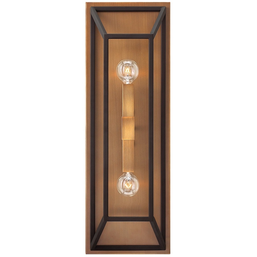 Hinkley - Sienas lampa FU LIGHTON 2xE14/60W/230V brūna/melna