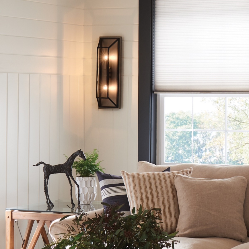 Hinkley - Sienas lampa FU LIGHTON 2xE14/60W/230V brūna/melna