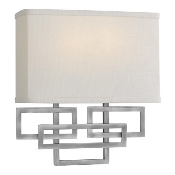 Hinkley - Sienas lampa LANZA 2xE14/60W/230V matēts hroms