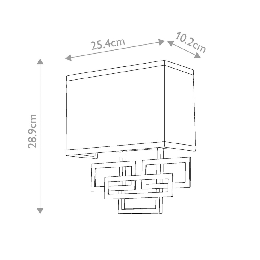 Hinkley - Sienas lampa LANZA 2xE14/60W/230V misiņš