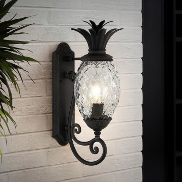 Hinkley - Sienas lampa PLANTATION 1xE27/40W/230V melna