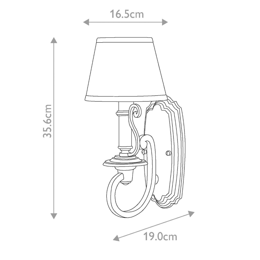 Hinkley - Sienas lampa PLYMOUTH 1xE14/60W/230V bronzas