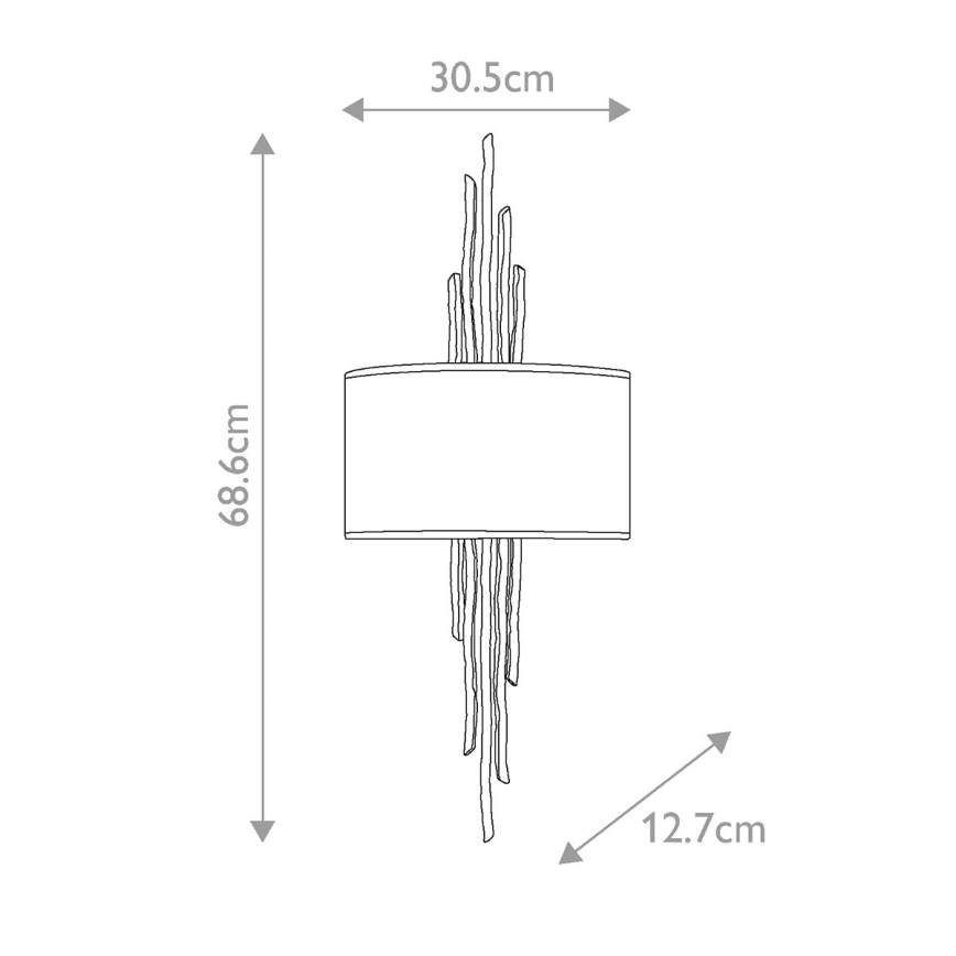 Hinkley - Sienas lampa SPYRE 2xE14/60W/230V pelēka