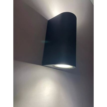HÖFFTECH - Āra sienas gaismeklis 2xGU10/35W/230V IP65