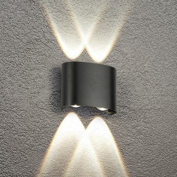 HÖFFTECH - LED āra sienas gaismeklis UP&DOWN 4xLED/1W/230V IP65