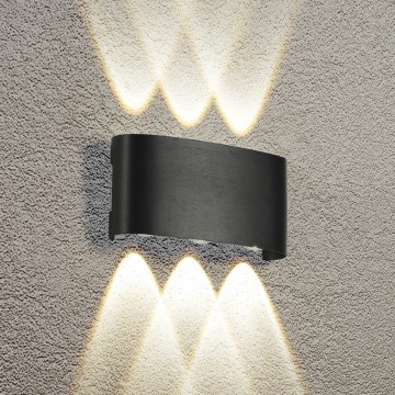 HÖFFTECH - LED āra sienas gaismeklis UP&DOWN 6xLED/1W/230V IP65