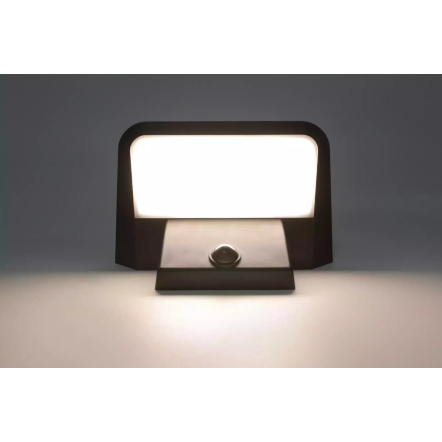 HÖFFTECH - LED saules sienas lampa ar kustības un krēslas sensoru LED/5,5V 200 mAh IP44