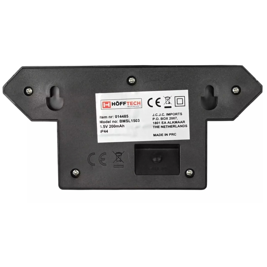HÖFFTECH - LED saules sienas lampa ar kustības un krēslas sensoru LED/5,5V 200 mAh IP44