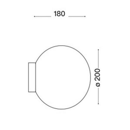 Ideal Lux 59815 - LED RGBW Regulējams sienas gaismeklis MAPA 1xE27/9W/230V 2700-6500K