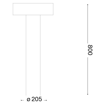 Ideal Lux - āra lampa 4xG9/15W/230V 80 cm IP44 brūna