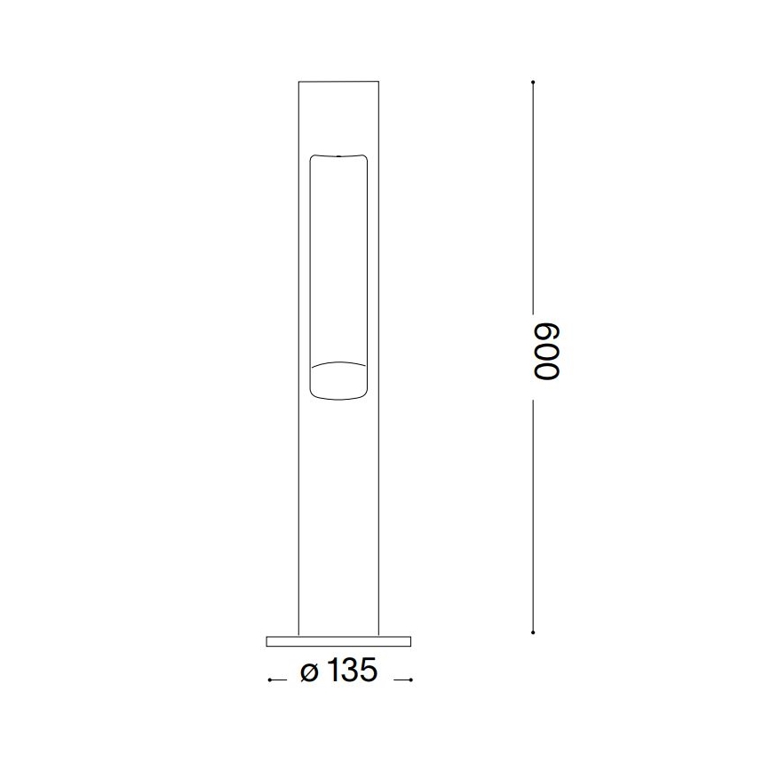 Ideal Lux - Āra lampa ACQUA 1xG9/15W/230V 60 cm IP44 brūna