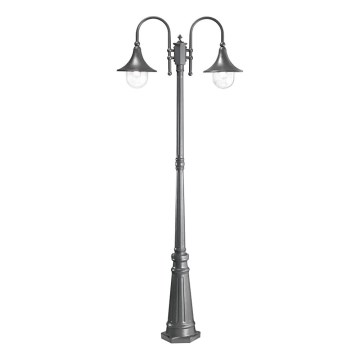 Ideal Lux - Āra lampa CIMA 2xE27/52W/230V 216 cm IP43 antracīta