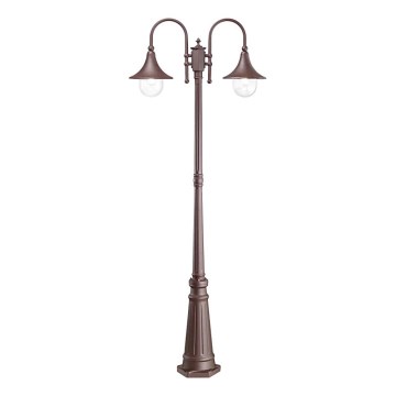 Ideal Lux - Āra lampa CIMA 2xE27/52W/230V 216 cm IP43 brūna