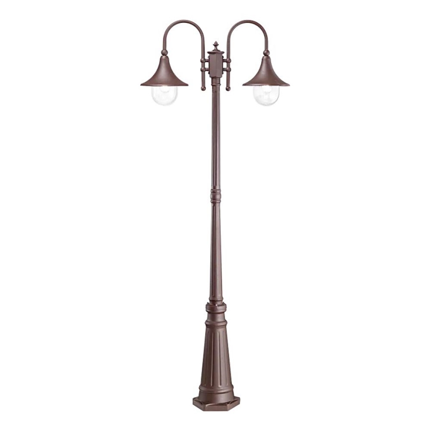 Ideal Lux - Āra lampa CIMA 2xE27/52W/230V 216 cm IP43 brūna
