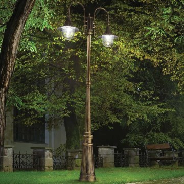 Ideal Lux - Āra lampa CIMA 2xE27/52W/230V 216 cm IP43 patina