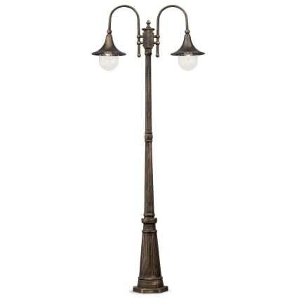 Ideal Lux - Āra lampa CIMA 2xE27/52W/230V 216 cm IP43 patina