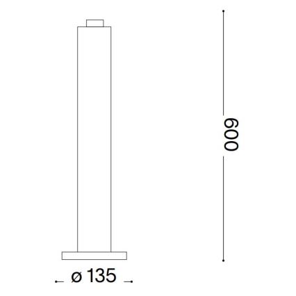 Ideal Lux - Āra lampa CLIO 1xE27/42W/230V 60 cm IP44 melna