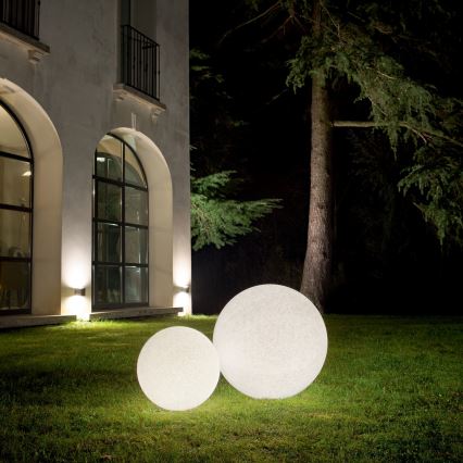 Ideal Lux - Āra lampa DORIS 1xE27/60W/230V pr. 58 cm IP44 pelēka