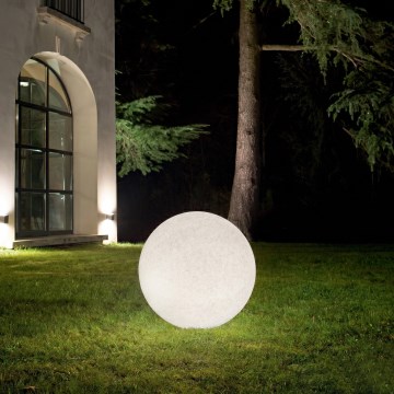 Ideal Lux - Āra lampa DORIS 1xE27/60W/230V Ø 30 cm IP44 pelēka