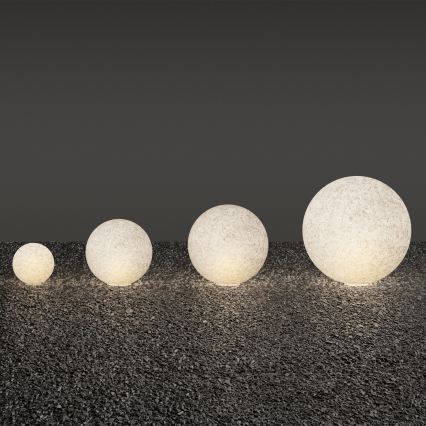 Ideal Lux - Āra lampa DORIS 1xE27/60W/230V Ø 30 cm IP44 pelēka