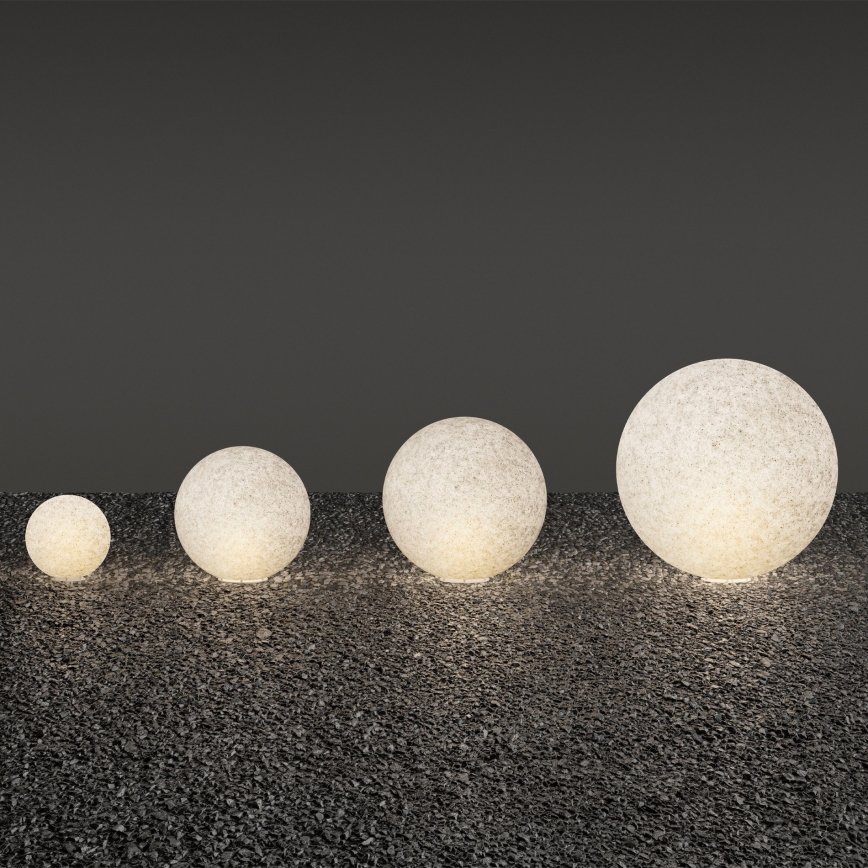 Ideal Lux - Āra lampa DORIS 1xE27/60W/230V Ø 30 cm IP44 pelēka