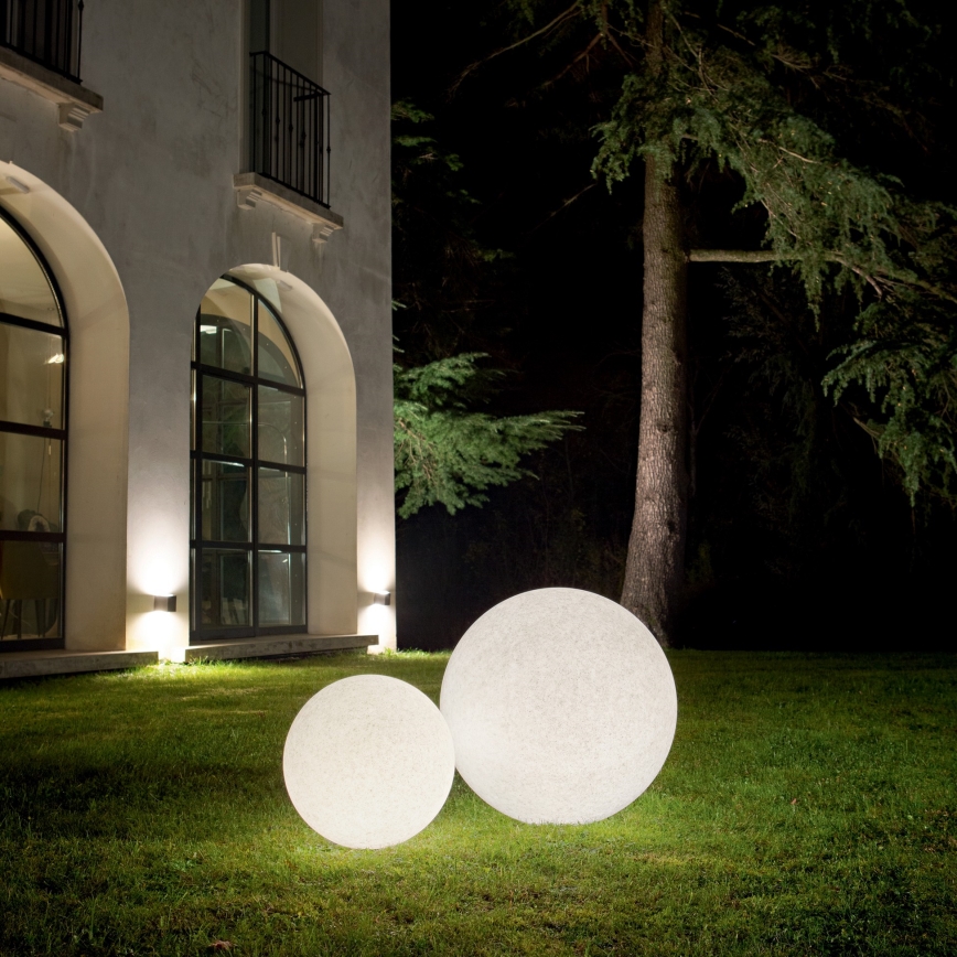 Ideal Lux - Āra lampa DORIS 1xE27/60W/230V Ø 48 cm IP44 pelēka