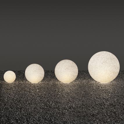 Ideal Lux - Āra lampa DORIS 1xE27/60W/230V Ø 48 cm IP44 pelēka