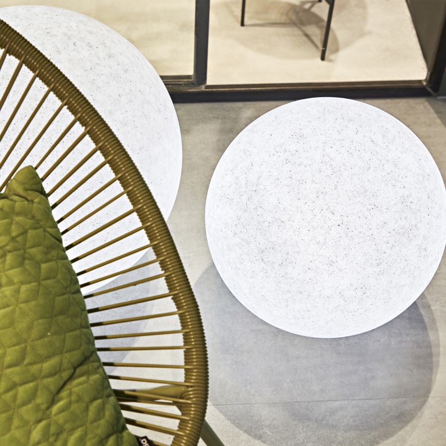 Ideal Lux - Āra lampa DORIS 1xE27/60W/230V Ø 78 cm IP44 pelēka