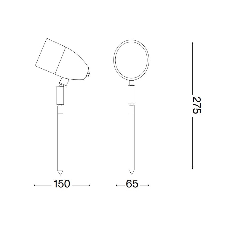Ideal Lux - Āra lampa INSIDE 1xG9/15W/230V 27,5 cm IP54 melna