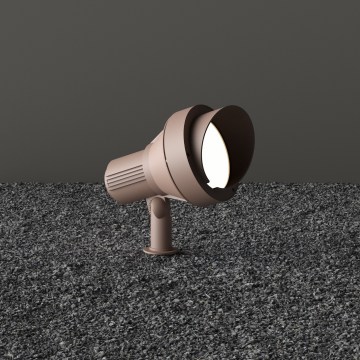 Ideal Lux - Āra lampa TERRA 1xGU10/28W/230V IP65 brūna