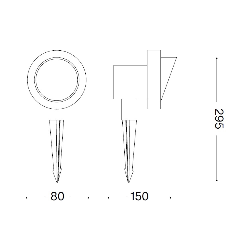 Ideal Lux - Āra lampa TERRA 1xGU10/28W/230V IP65 brūna