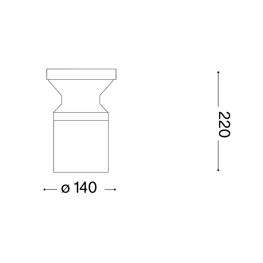 Ideal Lux - Āra lampa TORRE 1xE27/15W/230V 22 cm IP65 melna