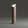 Ideal Lux - Āra lampa TORRE 1xE27/15W/230V 60 cm IP65 brūna