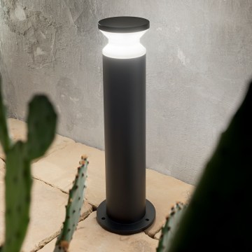 Ideal Lux - Āra lampa TORRE 1xE27/15W/230V 60 cm IP65 melna
