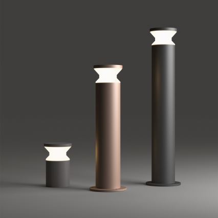 Ideal Lux - Āra lampa TORRE 1xE27/15W/230V 80 cm IP65 antracīts