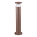 Ideal Lux - Āra lampa TORRE 1xE27/15W/230V 80 cm IP65 brūna