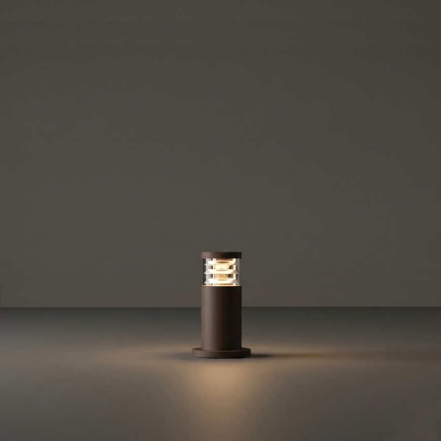 Ideal Lux - āra lampa TRONCO 1xE27/42W/230V 25 cm IP65 brūna
