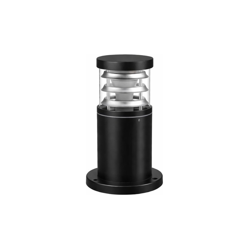 Ideal Lux - Āra lampa TRONCO 1xE27/42W/230V 25 cm IP65 melna