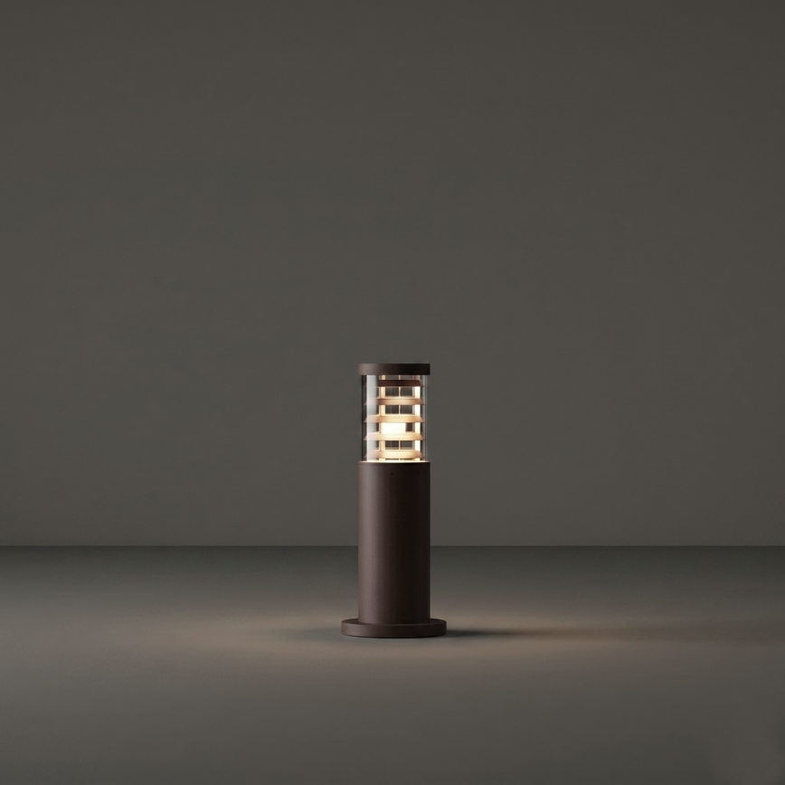 Ideal Lux - Āra lampa TRONCO 1xE27/42W/230V 40 cm IP65 brūna