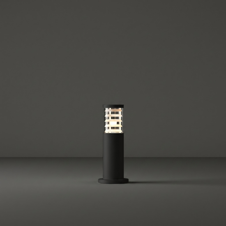 Ideal Lux - Āra lampa TRONCO 1xE27/42W/230V 40 cm IP65 melna